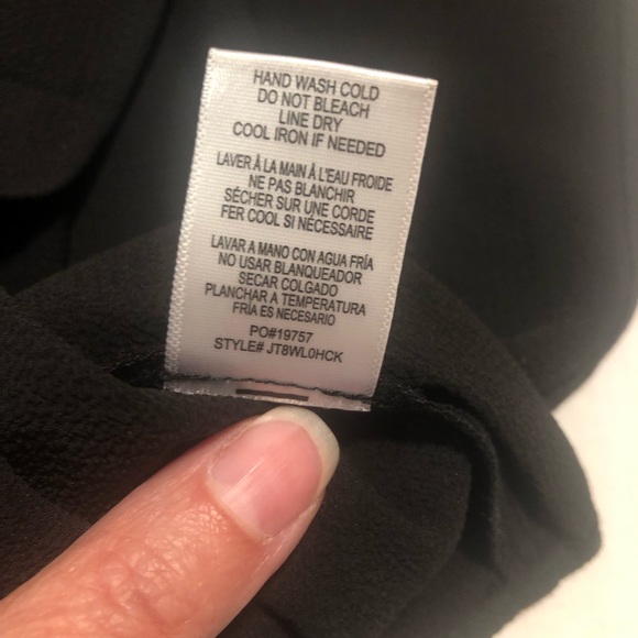 Hiatus black bungee cord top, dressy or casual, L - Picture 9 of 10